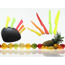 5PCS Colorful Plastic Handle Kitchen Knife Set (SE-3560) (3560)